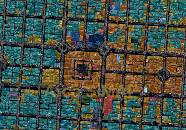 نقشه پارسل شهر سلماس - نقشه هوایی کاداستر سلماس
