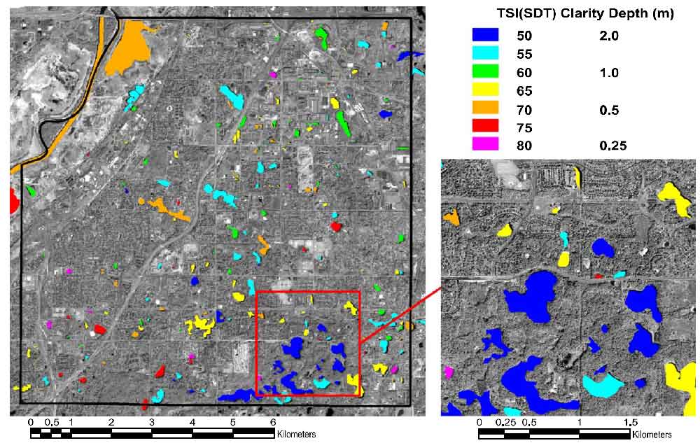 شفافیت آب-تصاویر ماهواره ای رزولوشن بالا