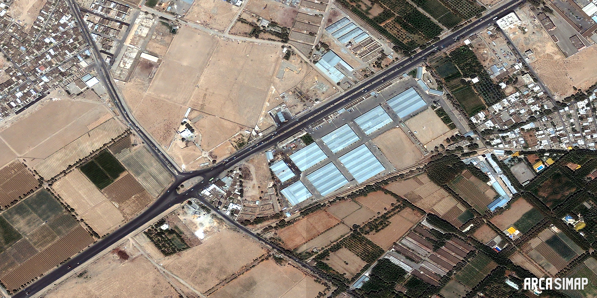 تصویر ماهواره ای بخش‌هایی از شهر تهران - 1385