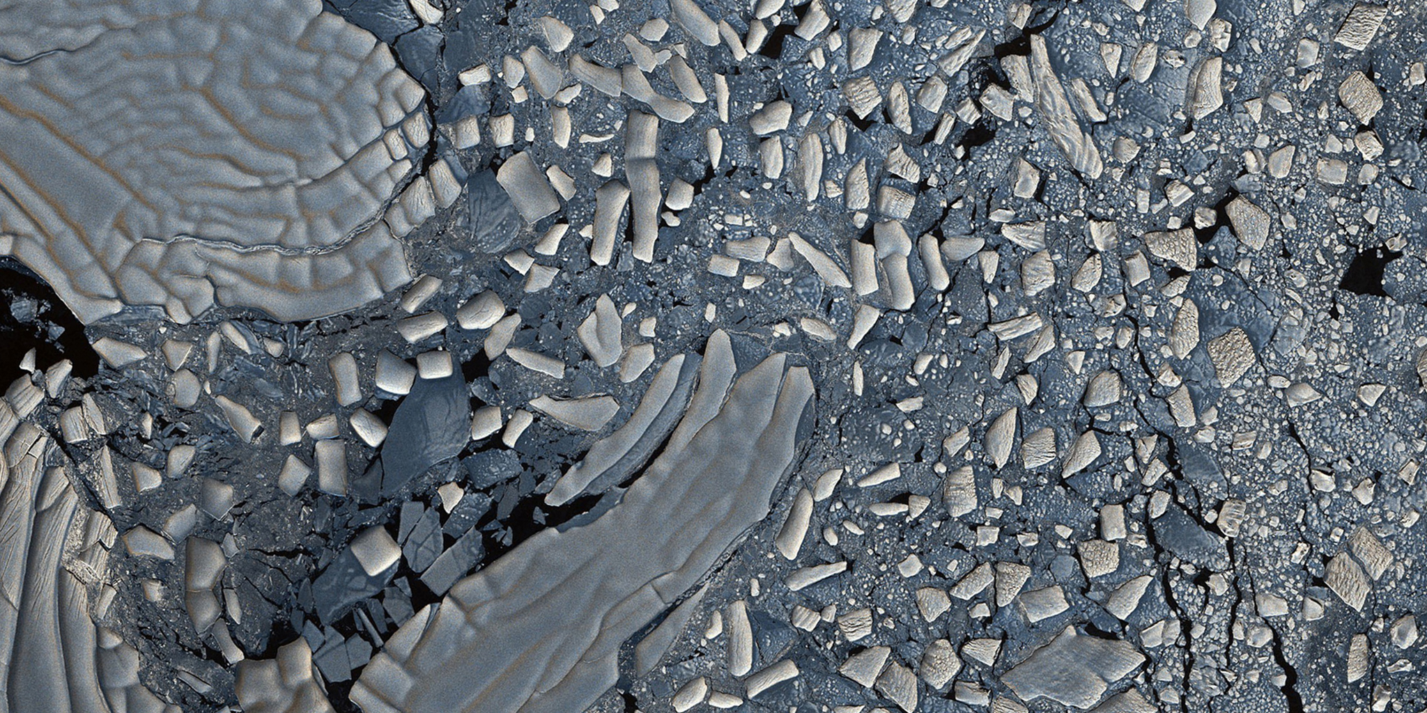 تصویر ماهواره ای کوه‌های یخی و یخچال‌های طبیعی، جنوبگان - 2022