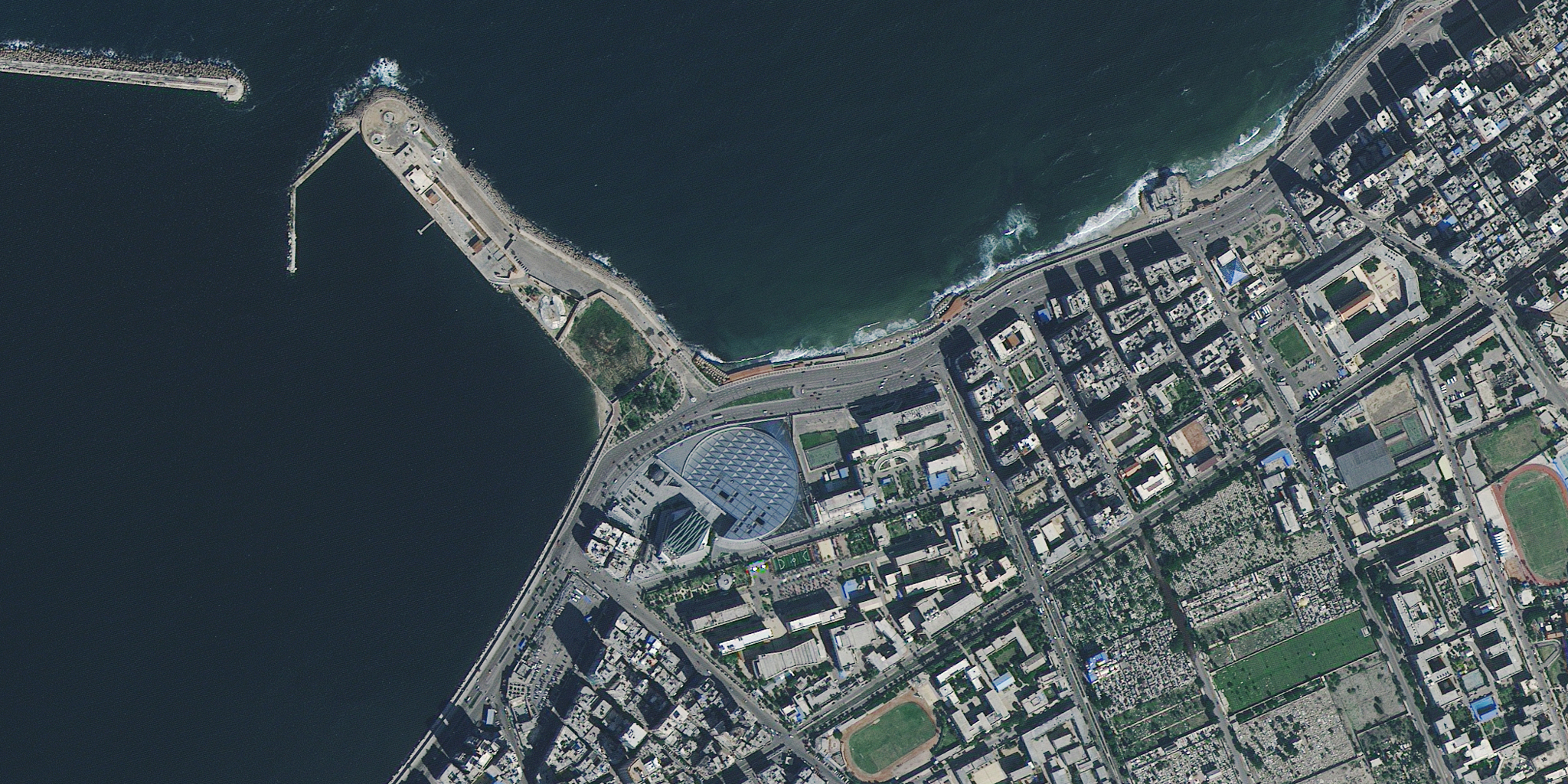 تصویر ماهواره ای بندر اسکندریه، مصر - 2015