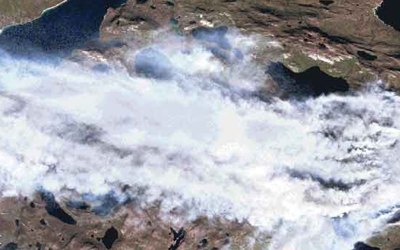 آتش سوزی در گرینلند